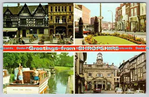 R741293 Grüße aus Shropshire The Square Shrewsbury The Canal E T W Dennis S