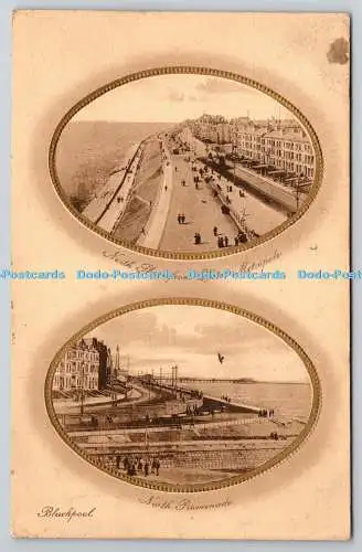 R742951 Blackpool North Promenade North Shore vom Hotel Metropole Raphael Tuck