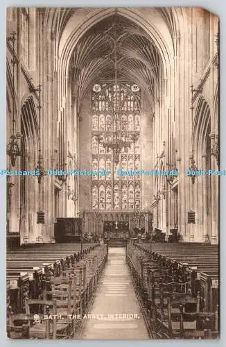 R742969 Bath The Abbey Interieur Raphael Tuck and Sons Town and City Postkarte 215