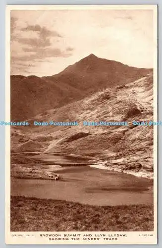 R742973 Snowdon Summit und Llyn Llydaw zeigen die Miners Track Raphael Tuck und