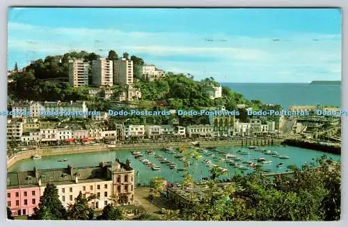 R741359 Torquay The Harbour and Vane Hill Photo Precision Colourmaster Internati