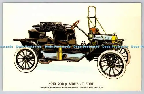 R741401 1910 20h p Model T Ford Fine Art Lithographie Prescott Pickup