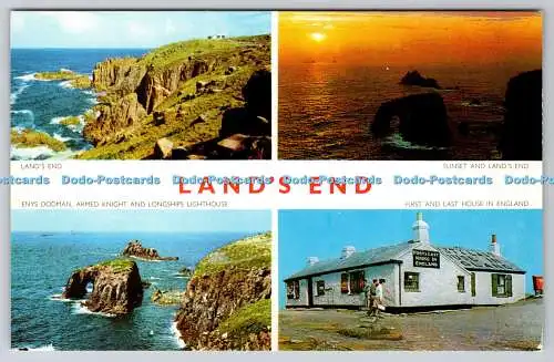 R741438 Lands End Enys Dodman Armed Knight and Longships Lighthouse Jarrold Norw