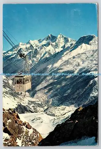 R743074 Zermatt Luftseilbahn Schwarzsee mit Mischabelgruppe A Perren Barberini