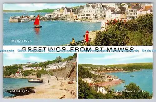 R741481 Grüße aus St. Mawes The Harbour J Salmon Sevenoaks Multi View