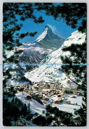 R743096 Zermatt mit Matterhorn Agfacolor A Perren Barberini