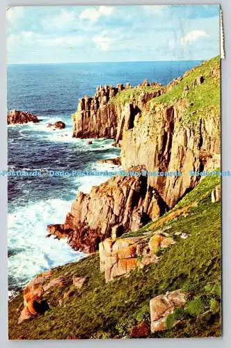 R743100 Land End Point Cornwall Cotman Color Jarrold 1967