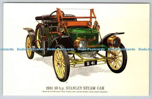 R741491 1911 10 h p Stanley Steam Car Fine Art Lithograph Prescott Pickup