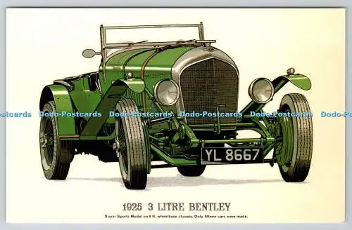 R741494 1925 3 Liter Bentley Fine Art Lithographie Prescott Pickup