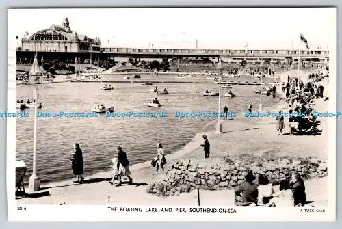 R742506 Southend on Sea The Boating Lake and Pier Raphael Tuck and Sons RP 1962