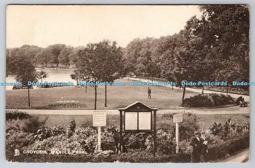 R742532 Croydon Wandle Park Raphael Tuck and Sons Stadt und Stadt Postkarte 2161 19