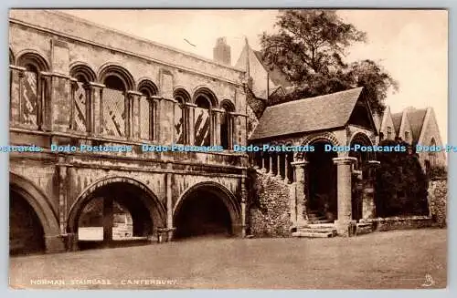 R742550 Canterbury Norman Staircase Raphael Tuck and Sons Fotogravur Postkarte