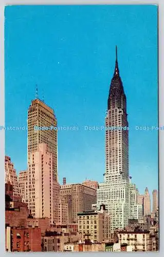 R743163 Chrysler Building and Towers of Midtown Robert Bagby Plastichrome Manhat