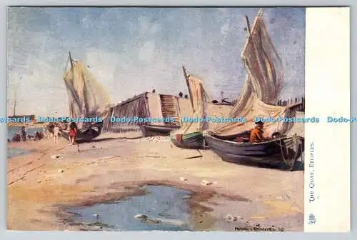 R742556 Etoples The Quay Raphael Tuck and Sons Oilette Postkarte 6483