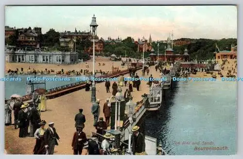 R742580 Bournemouth The Pier and Sands Raphael Tuck and Sons Rapholette Postkarte