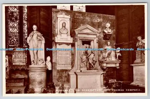 R742593 Westminster Abbey Monuments to Shakespeare and Thomas Campbell Raphael T