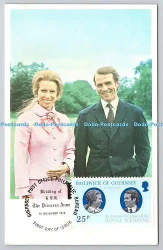 R743229 Royal Wedding Princess Anne 1973 Guernsey Post Office Philatelic Bureau