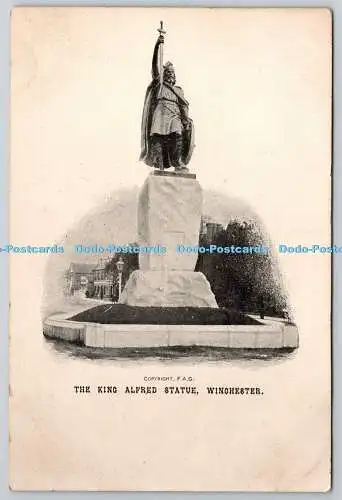 R743270 The King Alfred Statue Winchester F A G