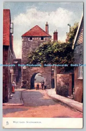 R742661 Southampton West Gate Raphael Tuck and Sons Oilette Postkarte 1653