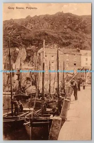 R742665 Polperro Kaiszene Raphael Tuck and Sons Sepia