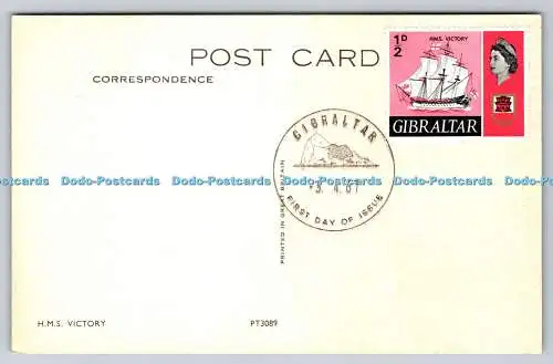 R743345 H M S Victory PM Gibraltar First Day of Issue 1967