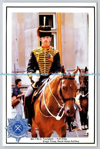 R743349 Set 7 No 2 Thumpeter Full Dress King Troop Royal Horse Artillery M T Bol