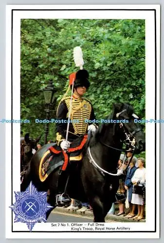 R743351 Set 7 No 1 Officer Full Dress King Troop Royal Horse Artillery M T Bolt