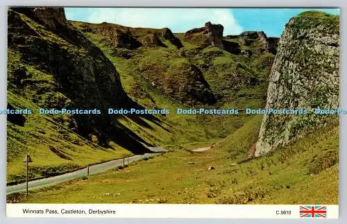 R738514 Derbyshire Castleton Winnats Pass E T W Dennis Scarborough Photocolour P