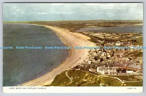 R738563 Chesil Beach and Portland Harbour Jarrold Norwich England Cotman Farbe R