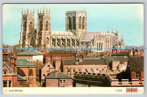 R738568 York Minster E T W Dennis Scarborough Fotofarbe Postkarte PM York 1986