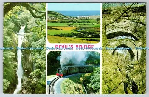 R738621 Devils Bridge Mynach Falls Rheidol Valley and Train E T W Dennis Scarbor