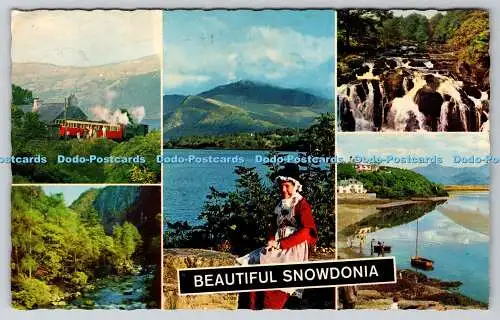 R738627 Schöner Snowdonia Railway Swallow Falls Pass von Aberglaslyn Borth Y Ge