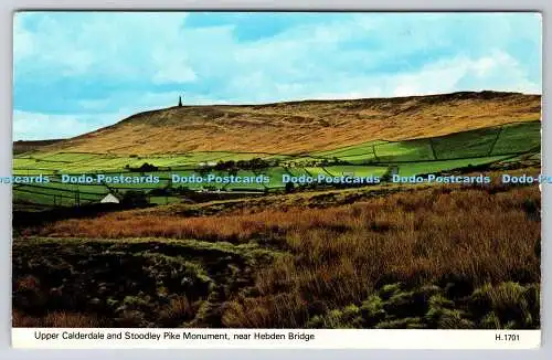 R744786 Upper Calderdale and Stoodley Pike Monument near Hebden Bridge E T W Den