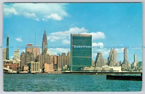 R744799 New York City Sekretariatsgebäude der Vereinten Nationen Manhattan Postkarte Pu