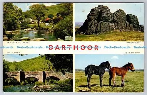 R744815 Dartmoor Single Bridge Badgers Holt Dartmeet Jarrold and Sons Ltd Cotman