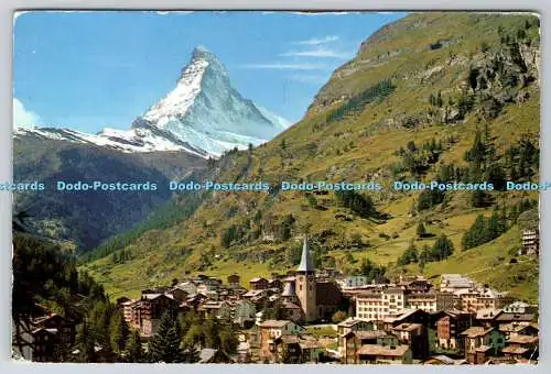 R738684 Zermatt Matterhorn Berg Cervin Farbfoto Klopfenstein Adelboden Schweiz