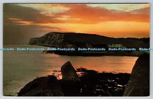 R738706 Isle of Wight Sonnenuntergang an der Freshwater Bay W J Night Shanklin I W Nigh Jarro