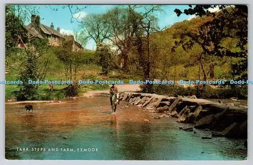 R738713 Exmoor Tarr Steps and Farm J Salmon Sevenoaks Kamerafarbe Postkarte Engl