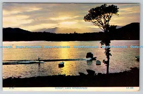 R744924 Lake Windermere Sunset H Webster