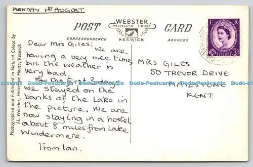 R744924 Lake Windermere Sunset H Webster