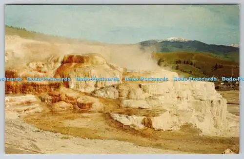 R744960 Minerva Terrace Yellowstone National Park H S Crocker Co 1970