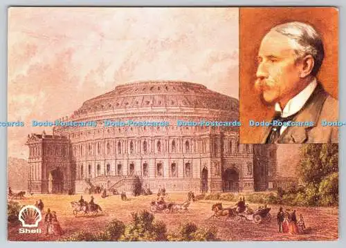 R744976 Sir Edward Elgar The Royal Albert Hall circa 1869 Shell Great Britons Si