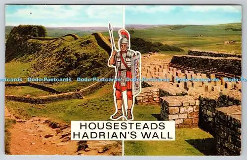 R738849 Housesteads Hadrians Wall J Salmon Sevenoaks Cameracolour Postkarte Engla