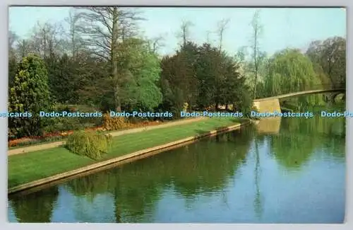 R738955 Cambridge Blick von der Clare College Bridge A T Narborough CTD England Post