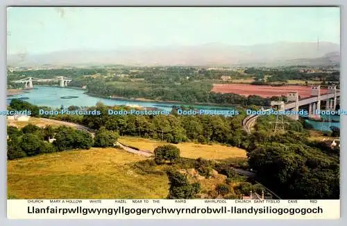 R744502 Anglesey Menai Straits and Bridges E T W Dennis and Sons ltd Photocolour