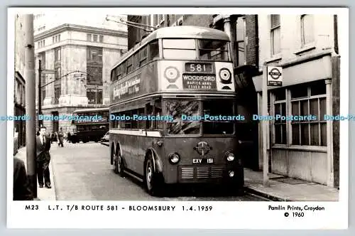 R746213 L T T B Route 581 Bloomsbury Pamlin Prints RP