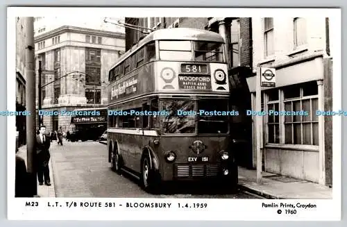 R746214 L T T B Route 581 Bloomsbury Pamlin Prints RP