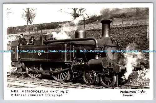 R746219 Metropolitan 4 4 0T No 27 Pamlin Prints A London Transport Photograph