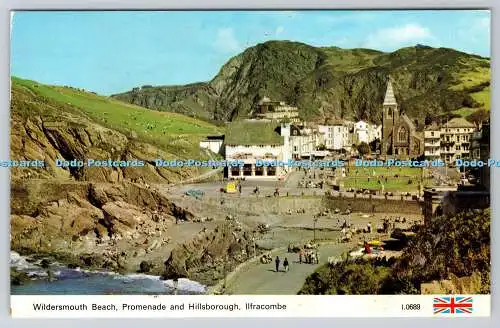 R744560 Ilfracombe Promenade and Hillsborough Wildersmouth Beach E T W Dennis an