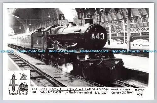 R746254 The Last Days of Steam at Paddington 7011 Banbury Castle On Birmingham A